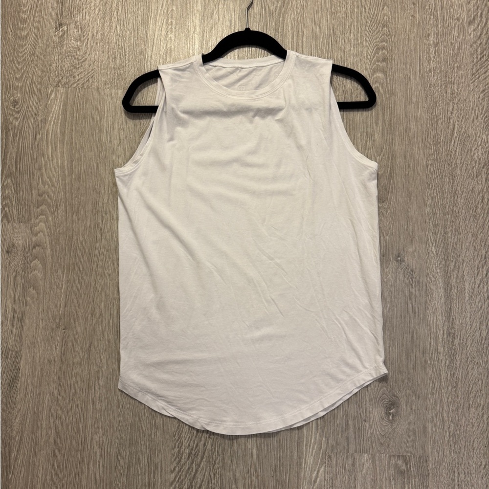 Lululemon Athletica White Muscle Tee